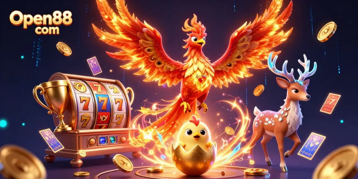 Play thrilling games at Open88 com, where vibrant 3D characters meet rich slot gaming elements.