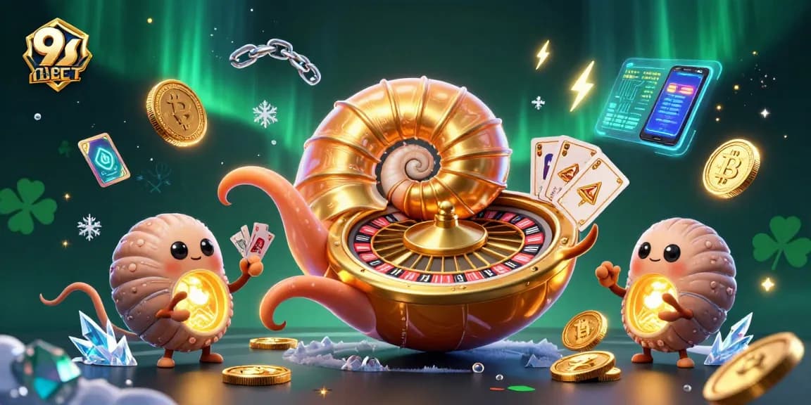 Experience thrilling gameplay at 9BET with our vibrant casino illustrations showcasing unique gambling elements.