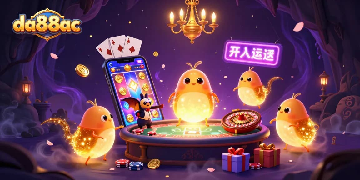 Experience vibrant casino action at da88ac with glowworms and a bat dealer.