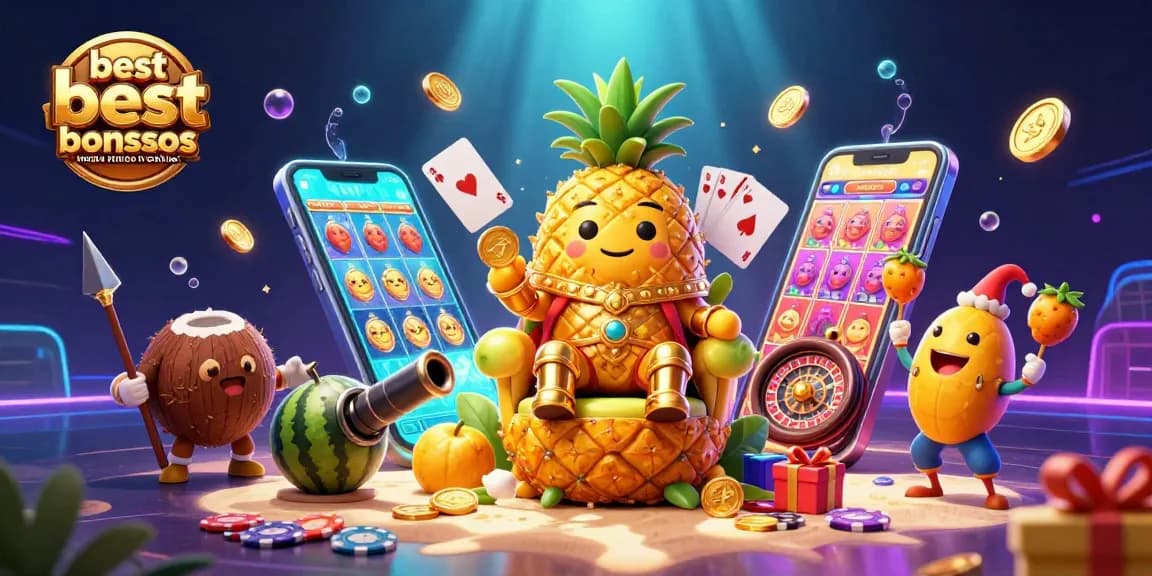 Experience the best real money casino bonuses on casinous, featuring a vibrant tropical casino scene