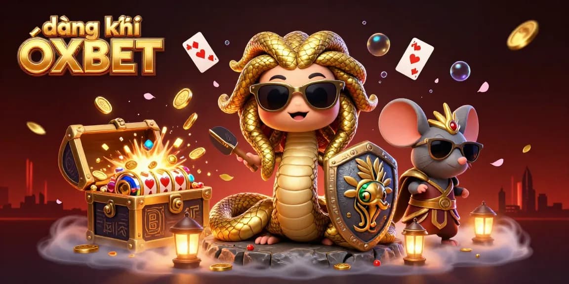 Enjoy a thrilling experience at đăng ký OXBET with vibrant gaming elements and engaging 3D illustrations.
