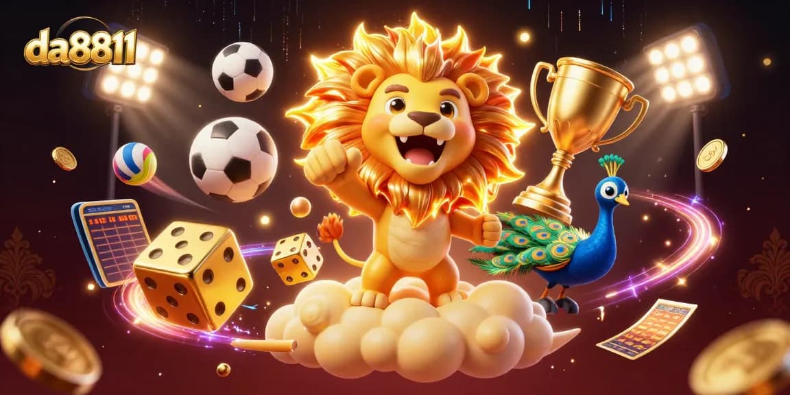 Try your luck with da8811 as you explore vibrant 3D casino and sports betting elements.