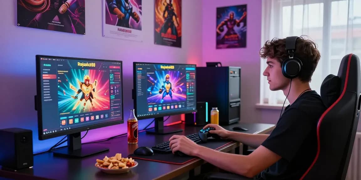 Pengalaman bermain Rajaslot88 yang seru dengan gamer di meja permainan.