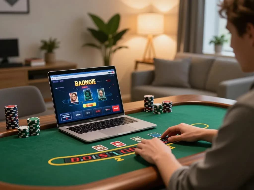 Engaging in live dealer blackjack online at home with lc888 interface visible