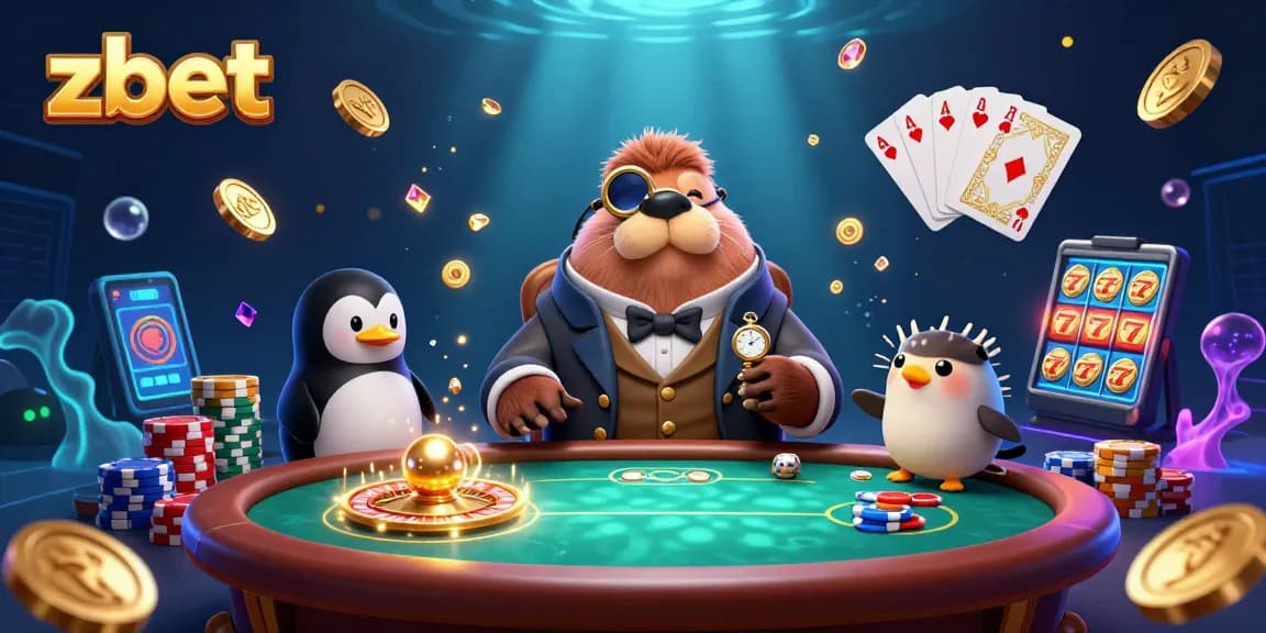 Zbet players enjoying a thrilling underwater poker game with colorful chips and shining gold coins.