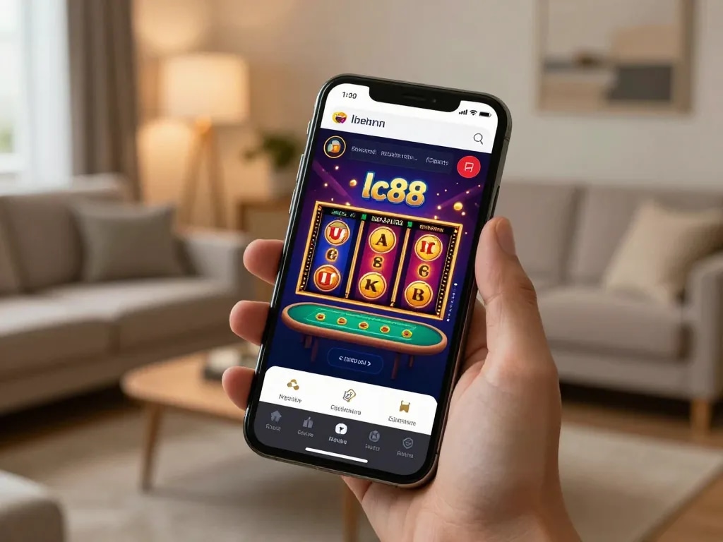 Winning big on lc88 app while enjoying a cozy online gambling experience at home.