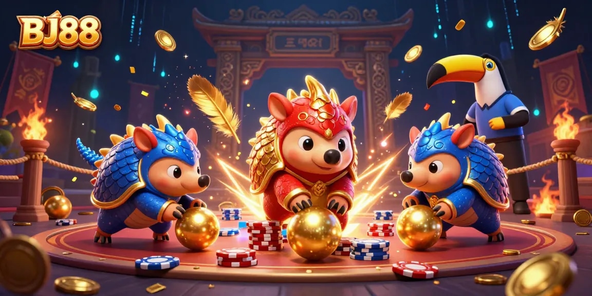 Experience dynamic gameplay with BJ88's thrilling events in a vibrant casino setting.