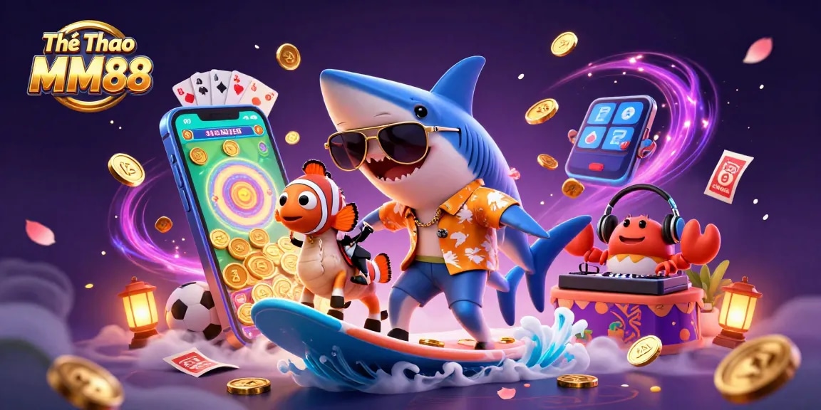 Experience the excitement of Thể Thao MM88 with dynamic sports betting action and colorful imagery.