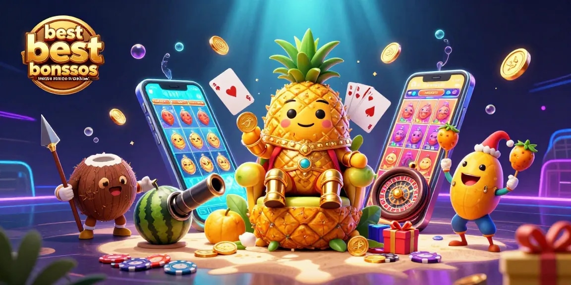 Experience the best real money casino bonuses on casinous, featuring a vibrant tropical casino scene