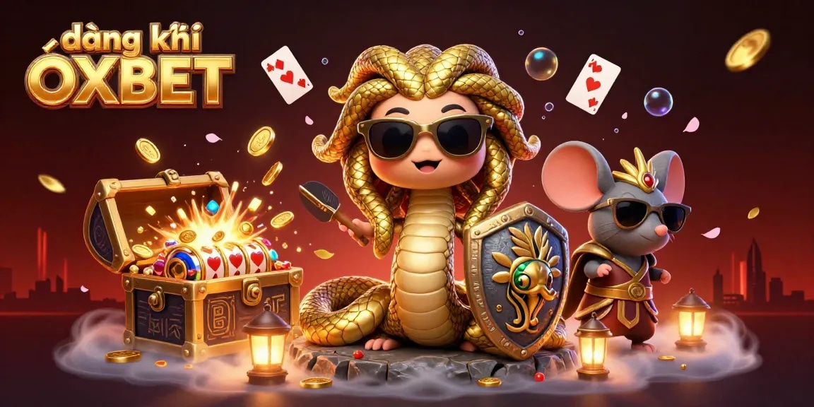 Enjoy a thrilling experience at đăng ký OXBET with vibrant gaming elements and engaging 3D illustrations.