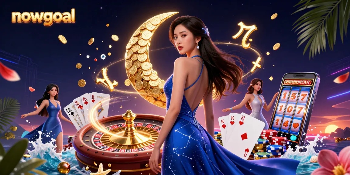 Experience thrilling live scoring with nowgoal while surrounded by vibrant casino elements and energy.