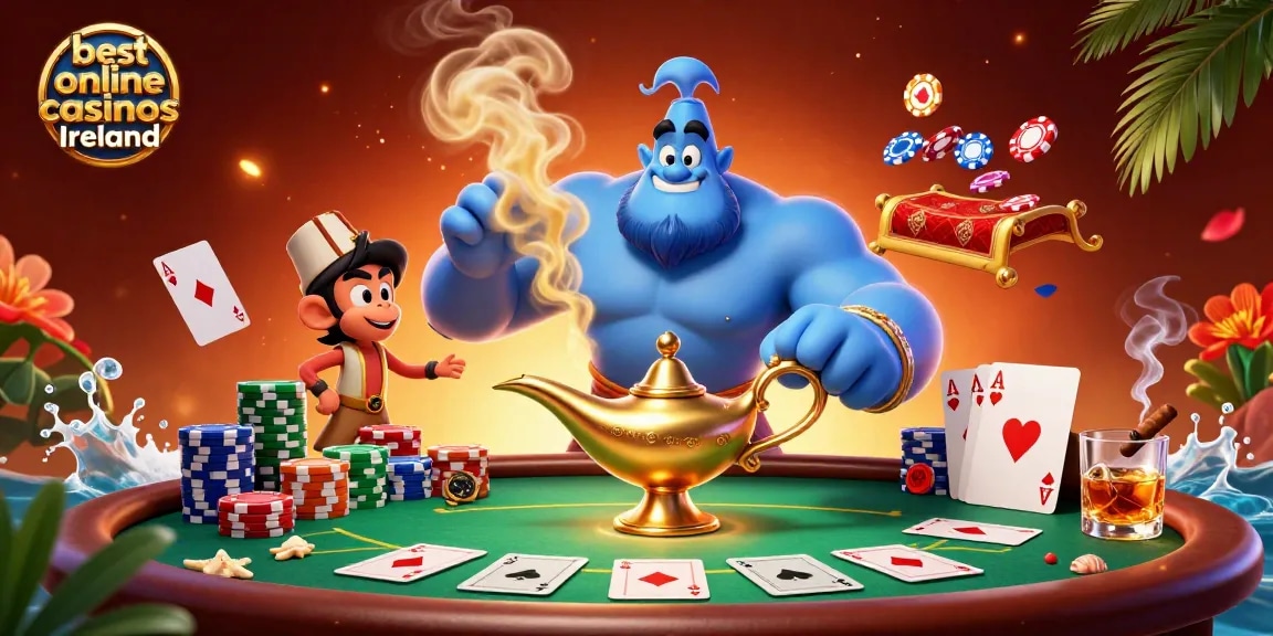 Discover the excitement of the best online casinos Ireland with a vibrant 3D casino scene.