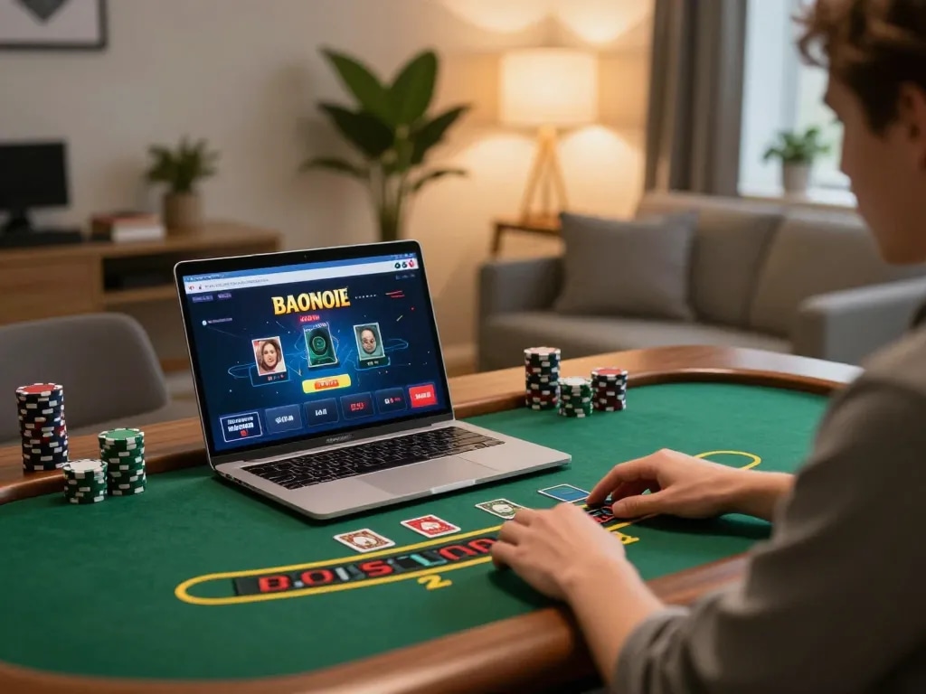Engaging in live dealer blackjack online at home with lc888 interface visible