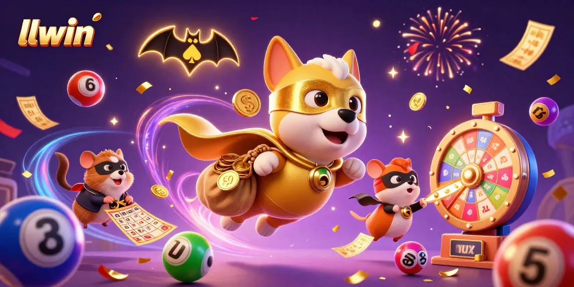 Experience exhilarating gaming action with llwin's vibrant casino-themed illustration!