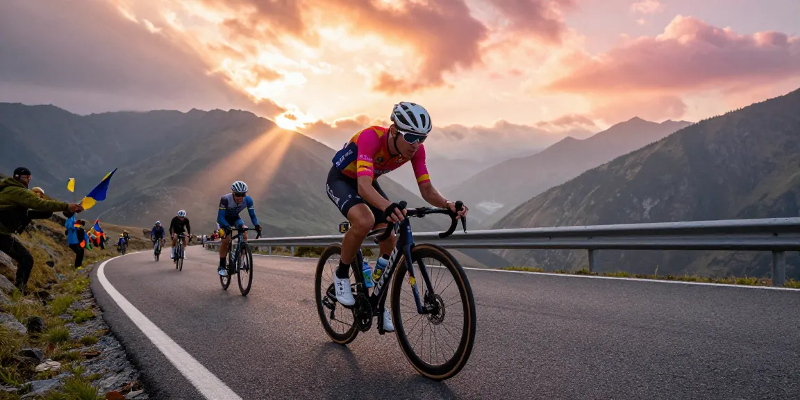 Notizie ciclismo: ciclista professionista in azione durante una gara in montagna.
