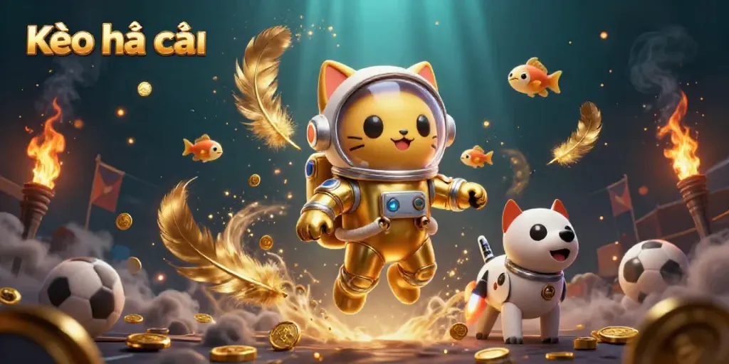 Engage with Kèo nhà cái in vibrant sports betting action illustrated in 3D style.