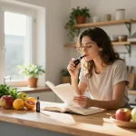 Vaporizzatori THC in Italia presentati in una serena scena di benessere in cucina, che mostra elementi naturali e un'integrazione di uno stile di vita orientato alla salute.