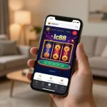 Winning big on lc88 app while enjoying a cozy online gambling experience at home.