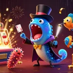 Spin to win with rokok88's vibrant slot machine surrounded by magical underwater creatures.