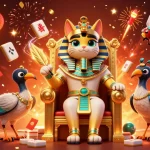 Experience the excitement of toto togel with vibrant illustrations of luck and fortune in a dynamic casino setting.