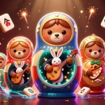 ta88 showcases a vibrant casino scene with animated characters and festive elements, illustrating engaging gameplay.