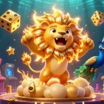 Experience the thrill of Sun Win with a majestic sun lion in an exciting casino scene.