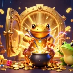 Experience the vibrant magic of vnsun with a gold-transmuting salamander and rich casino elements!