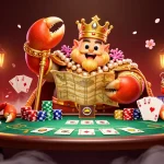 Experience the thrilling world of SKY88 with a magical crab emperor in a vibrant gaming realm.