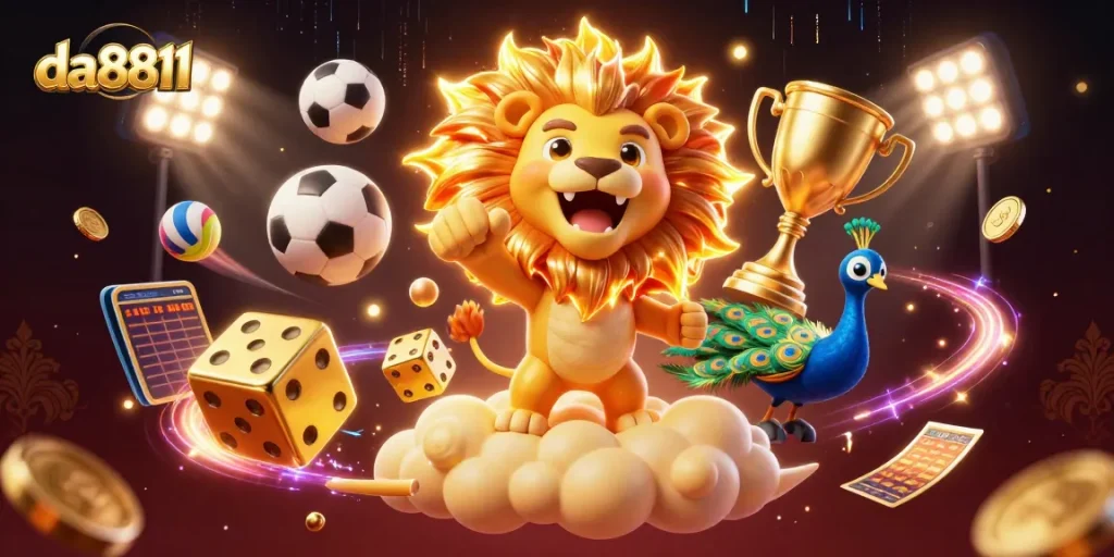 Try your luck with da8811 as you explore vibrant 3D casino and sports betting elements.