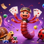 Experience the excitement at Hitclub with casino games and a dynamic 3D illustration scene.