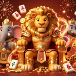 Experience thrilling moments with 98win at the vibrant online casino scene featuring majestic characters and magical elements.