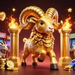 Experience the excitement of gambling at XX88 COM with vibrant 3D casino elements showcasing golden ram and game machines.