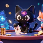 Enjoy thrilling TX88 casino action with our cosmic characters amidst vibrant game elements.